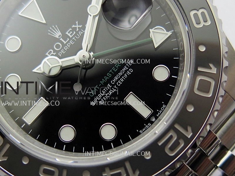 GMT-Master II 126710 GRNR Black Gray V3 904L SS VSF 1:1 Best Edition Black Dial On Jubilee Bracelet DD3285 CHS
