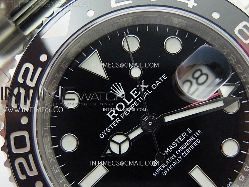 GMT-Master II 126710 Black Red Ceramic 904L SS ARF Best Edition Black Dial on Oyster Bracelet VR3285 CHS