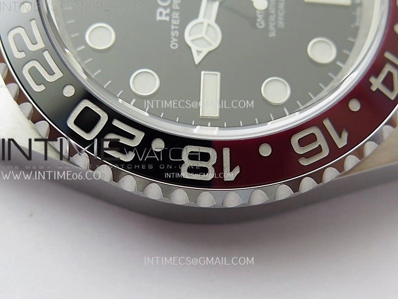 GMT-Master II 126710 Black Red Ceramic 904L SS ARF Best Edition Black Dial on Oyster Bracelet VR3285 CHS