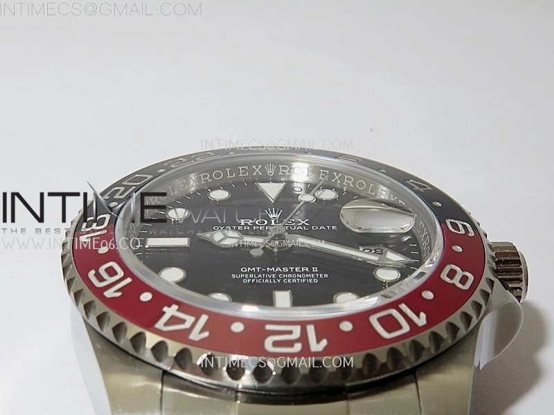 GMT-Master II 126710 Black Red Ceramic 904L SS ARF Best Edition Black Dial on Oyster Bracelet VR3285 CHS