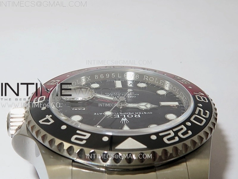 GMT-Master II 126710 Black Red Ceramic 904L SS ARF Best Edition Black Dial on Oyster Bracelet VR3285 CHS
