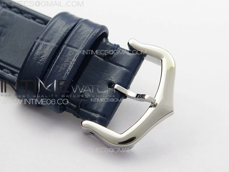 Tank Louis Ladies 25mm SS 8848F 1:1 Best Edition Blue Dial on Blue Leather Strap Ronda Quartz