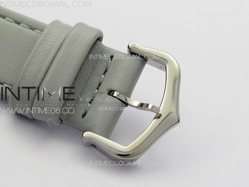 Tank Louis Ladies 25mm SS 8848F 1:1 Best Edition White Dial on GrayLeather Strap Ronda Quartz
