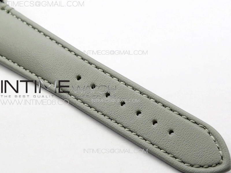 Tank Louis Ladies 25mm SS 8848F 1:1 Best Edition White Dial on GrayLeather Strap Ronda Quartz