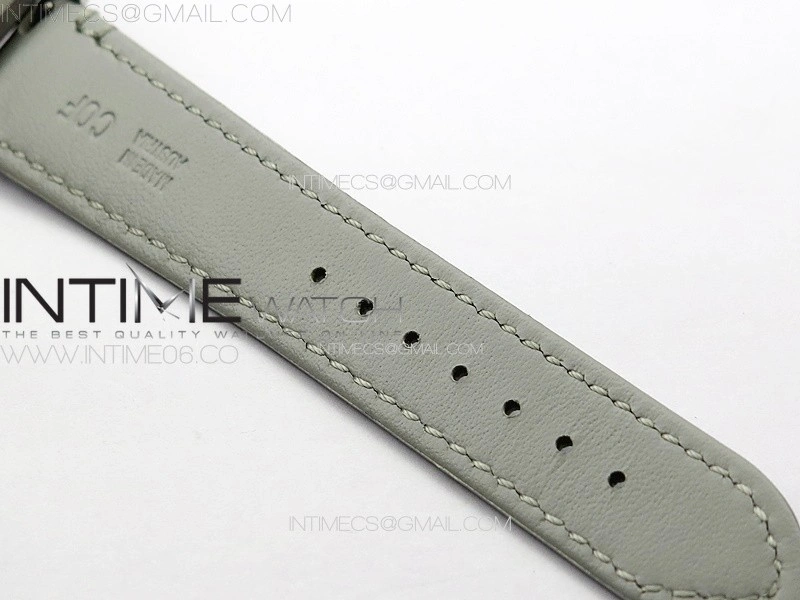 Tank Louis Ladies 25mm SS 8848F 1:1 Best Edition White Dial on GrayLeather Strap Ronda Quartz