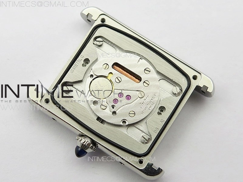 Tank Louis Ladies 25mm SS 8848F 1:1 Best Edition White Dial on GrayLeather Strap Ronda Quartz