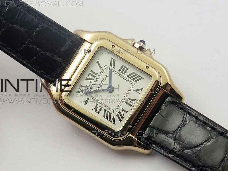Panthère Secrete Ladies 27mm RG 8848F 1:1 Best Edition White Dial on Black Croco Strap Ronda Quartz