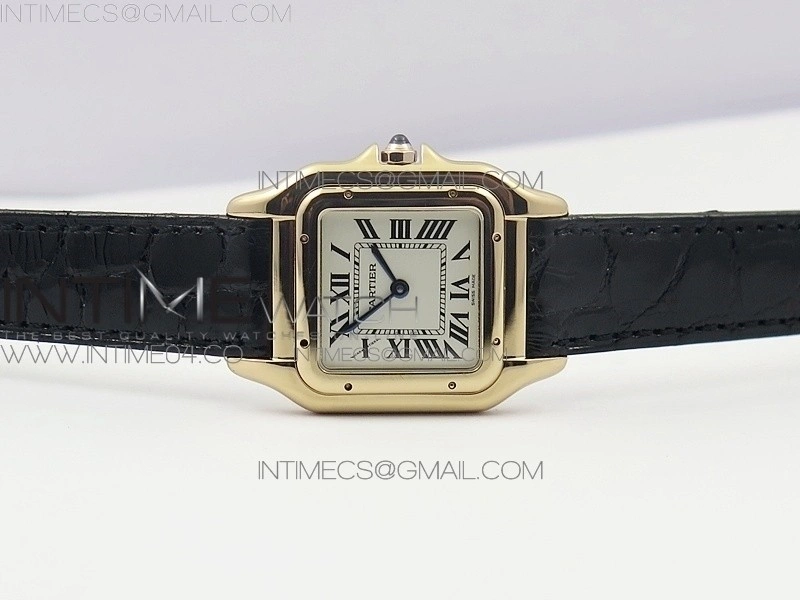 Panthère Secrete Ladies 27mm RG 8848F 1:1 Best Edition White Dial on Black Croco Strap Ronda Quartz
