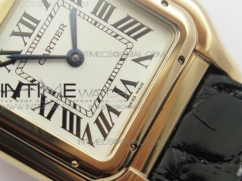 Panthère Secrete Ladies 27mm RG 8848F 1:1 Best Edition White Dial on Black Croco Strap Ronda Quartz