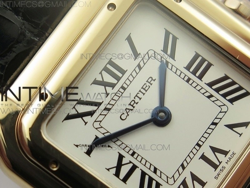 Panthère Secrete Ladies 27mm RG 8848F 1:1 Best Edition White Dial on Black Croco Strap Ronda Quartz