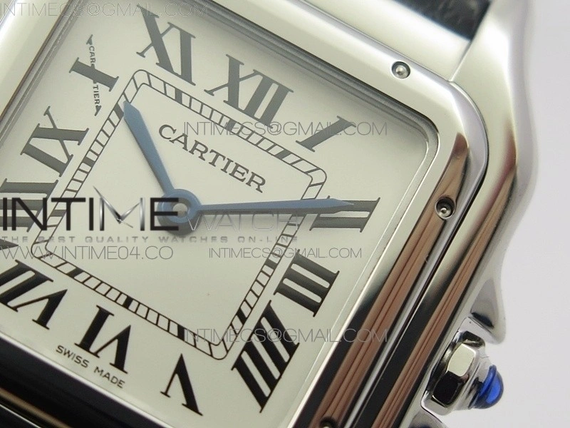 Panthère Secrete Ladies 27mm SS 8848F 1:1 Best Edition White Dial on Black Croco Strap Ronda Quartz