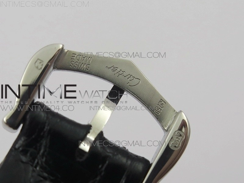 Panthère Secrete Ladies 27mm SS 8848F 1:1 Best Edition White Dial on Black Croco Strap Ronda Quartz