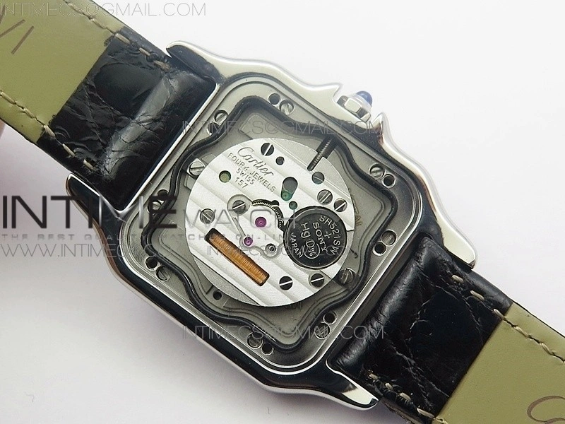 Panthère Secrete Ladies 27mm SS 8848F 1:1 Best Edition White Dial on Black Croco Strap Ronda Quartz