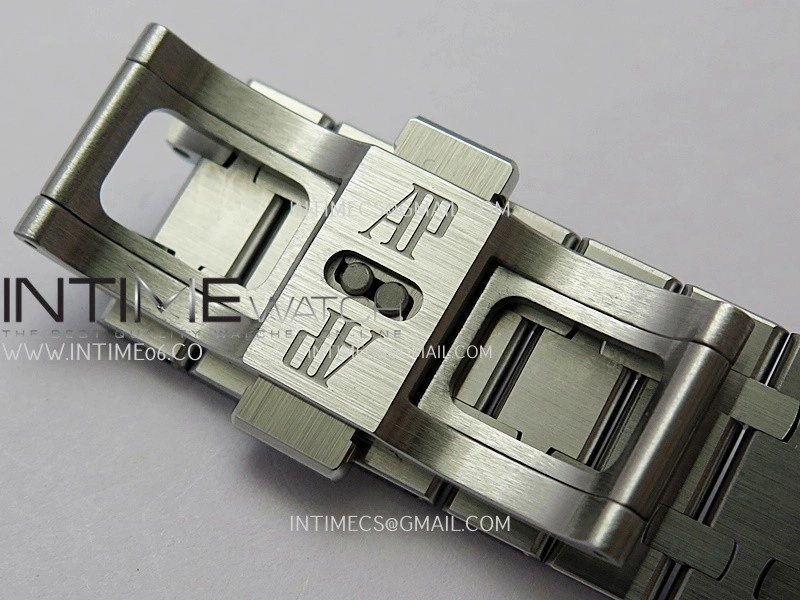 Royal Oak 41mm 15510BC Gain Weight DDF 1:1 Best Edition Smoke Blue Dial On SS Bracelet Super Clone DD4302