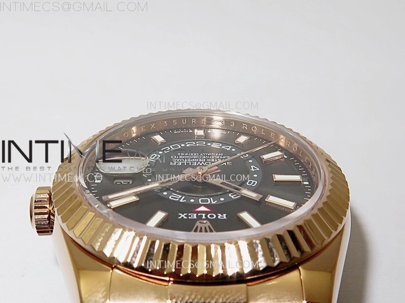 Sky-Dweller 336235 Gain Weight RG ZF 1:1 Best Edition Gray Dial On Oysterflex Rubber Strap Asian 2824