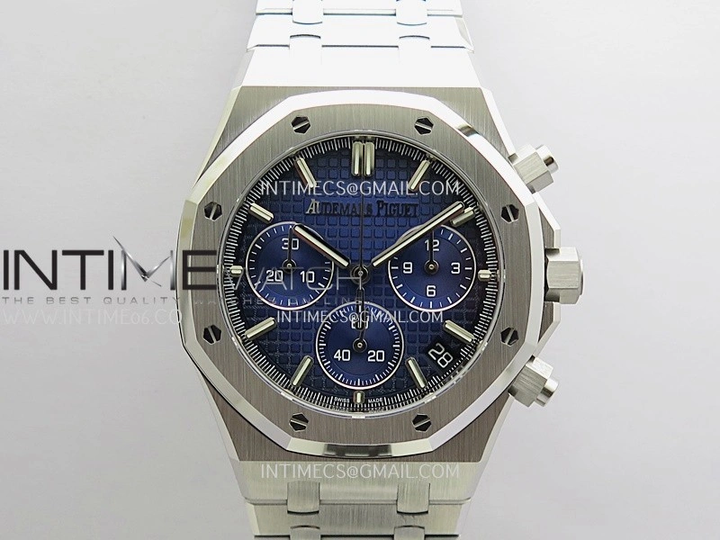 Royal Oak Chrono 26240 SS Gain Weight V2 DDF 1:1 Best Edition Blue Ombre Dial SS Bracelet Super Clone DD4401