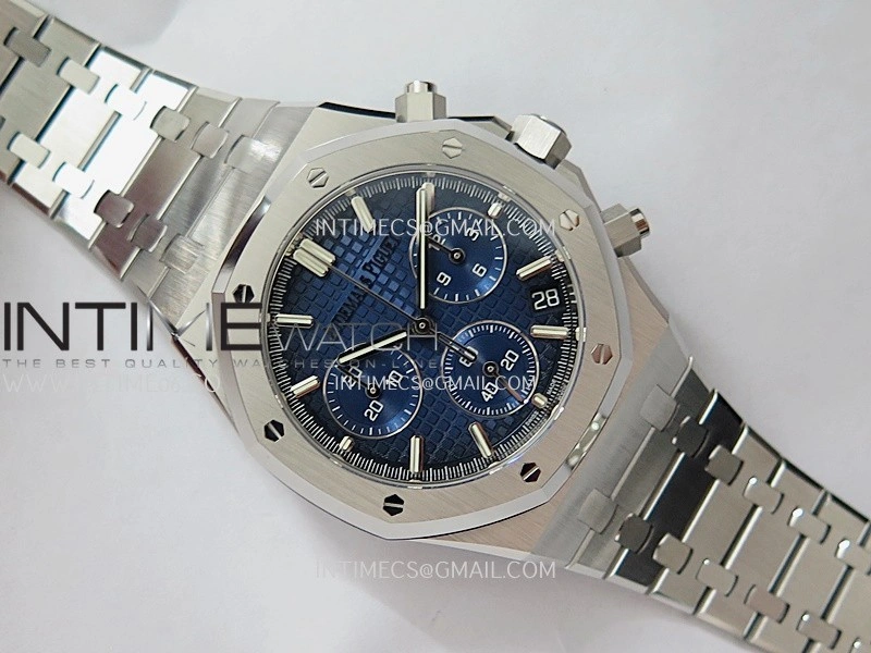 Royal Oak Chrono 26240 SS Gain Weight V2 DDF 1:1 Best Edition Blue Ombre Dial SS Bracelet Super Clone DD4401