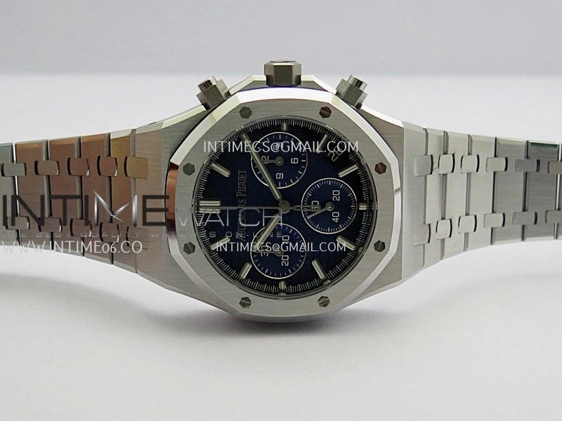 Royal Oak Chrono 26240 SS Gain Weight V2 DDF 1:1 Best Edition Blue Ombre Dial SS Bracelet Super Clone DD4401