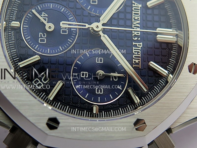 Royal Oak Chrono 26240 SS Gain Weight V2 DDF 1:1 Best Edition Blue Ombre Dial SS Bracelet Super Clone DD4401