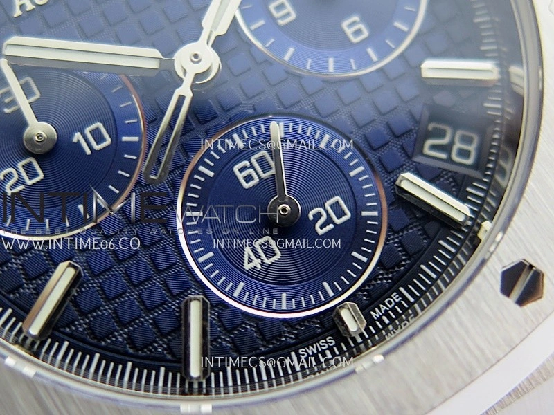 Royal Oak Chrono 26240 SS Gain Weight V2 DDF 1:1 Best Edition Blue Ombre Dial SS Bracelet Super Clone DD4401