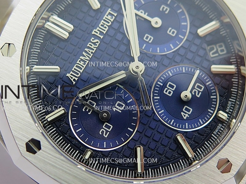 Royal Oak Chrono 26240 SS Gain Weight V2 DDF 1:1 Best Edition Blue Ombre Dial SS Bracelet Super Clone DD4401
