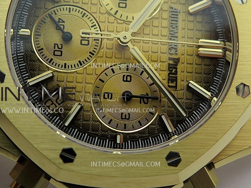 Royal Oak Chrono 26240 YG Gain Weight V2 DDF 1:1 Best Edition Gold Ombre Dial YG Bracelet Super Clone DD4401