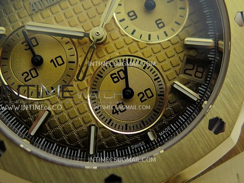Royal Oak Chrono 26240 YG Gain Weight V2 DDF 1:1 Best Edition Gold Ombre Dial YG Bracelet Super Clone DD4401