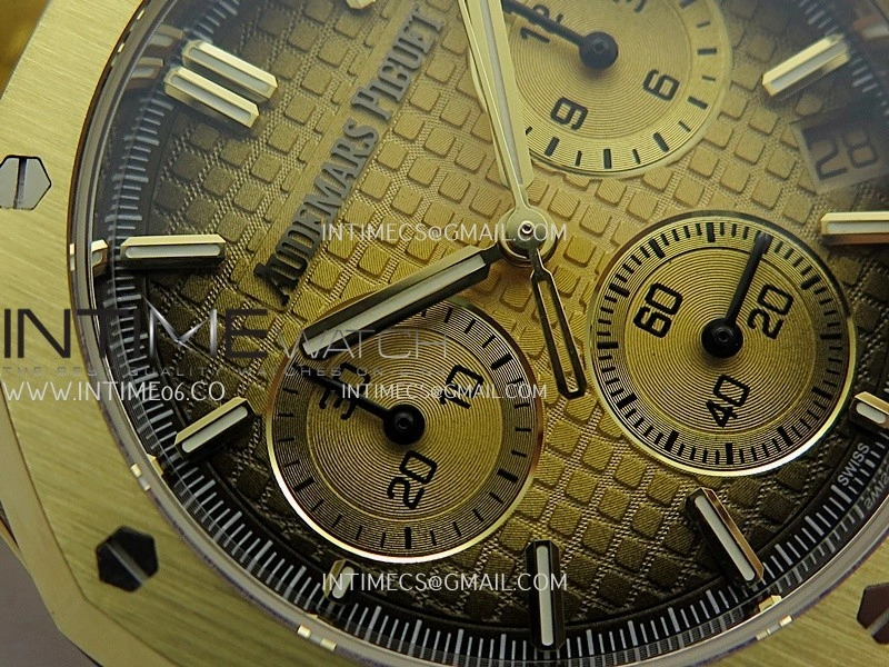 Royal Oak Chrono 26240 YG Gain Weight V2 DDF 1:1 Best Edition Gold Ombre Dial YG Bracelet Super Clone DD4401
