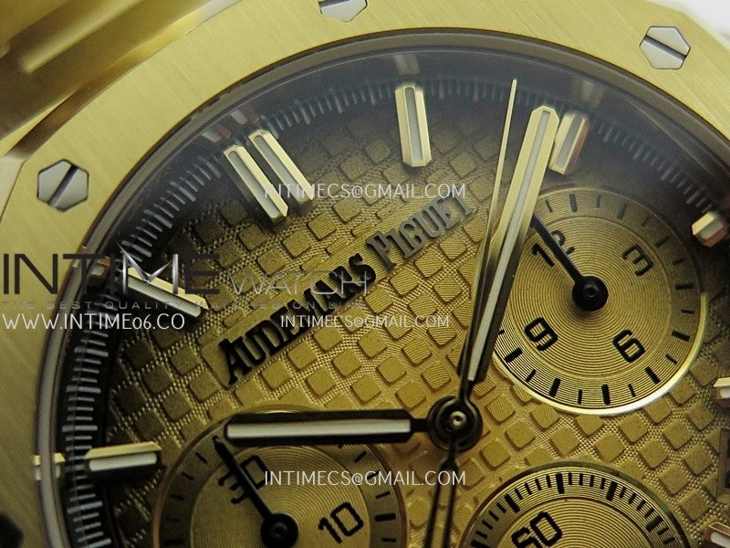 Royal Oak Chrono 26240 YG Gain Weight V2 DDF 1:1 Best Edition Gold Ombre Dial YG Bracelet Super Clone DD4401