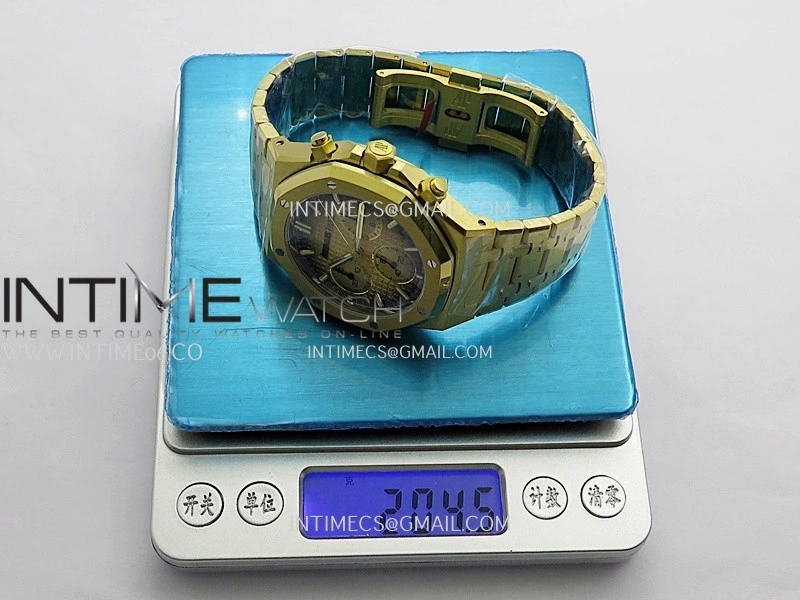 Royal Oak Chrono 26240 YG Gain Weight V2 DDF 1:1 Best Edition Gold Ombre Dial YG Bracelet Super Clone DD4401