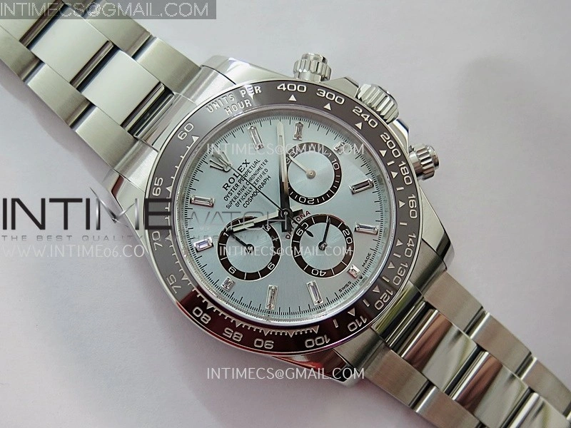Daytona 126506 Gain Weight VSF 1:1 Best Edition Ice Blue Dial T Diamond Marker on Bracelet DD4131