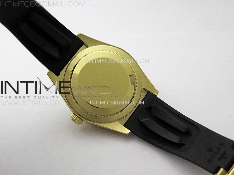 Sky-Dweller 336238 Gain Weight YG ZF 1:1 Best Edition Gold Dial On Oysterflex Rubber Strap Asian 2824