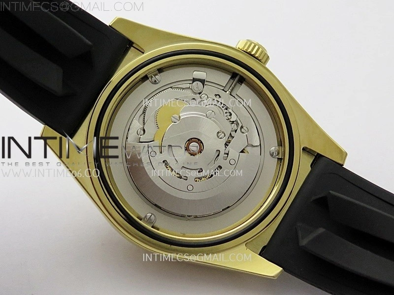 Sky-Dweller 336238 Gain Weight YG ZF 1:1 Best Edition Gold Dial On Oysterflex Rubber Strap Asian 2824