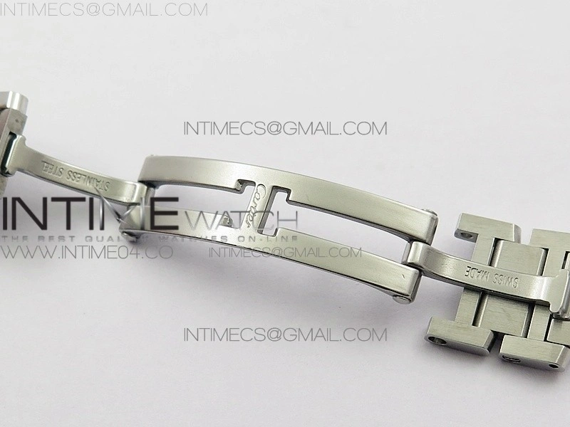 Tank Francaise Ladies 25mm SS 8848F 1:1 Best Edition White Dial on SS Bracelet Ronda Quartz