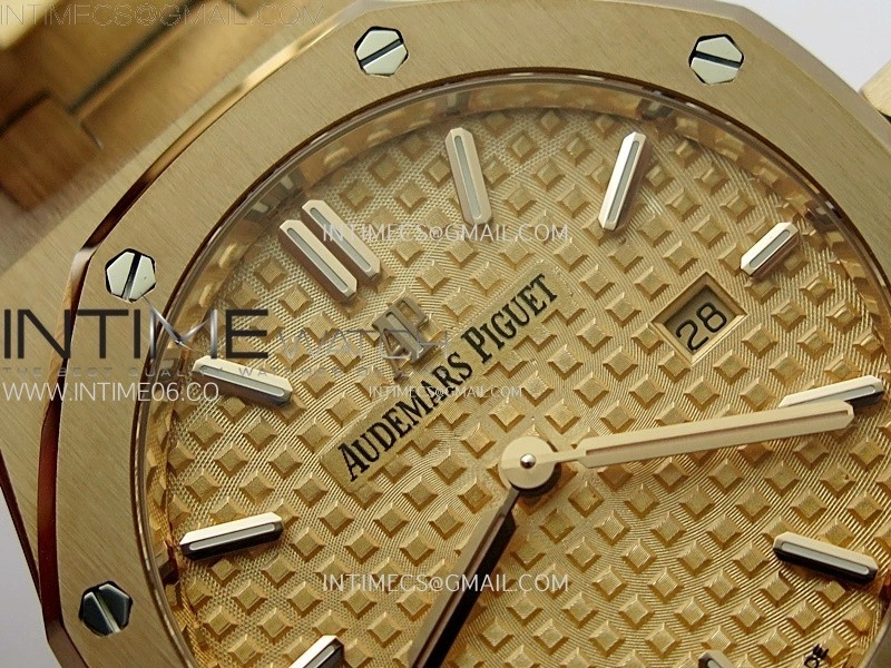Lady Royal Oak 33mm 67651 RG ZF 1:1 Best Edition RG Textured Dial on RG Bracelet RONDA Quartz