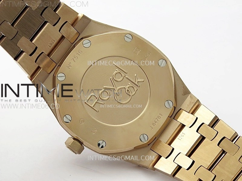 Lady Royal Oak 33mm 67651 RG ZF 1:1 Best Edition RG Textured Dial on RG Bracelet RONDA Quartz