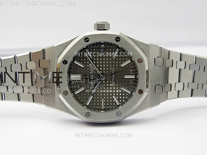 Royal Oak 37mm 15450 SS IPF 1:1 Best Edition Gray Dial on SS Bracelet SA3120 Super Clone