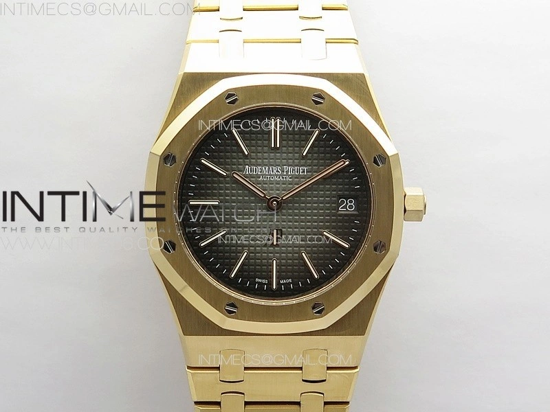Royal Oak 39mm 16202 50th RG ZF 1:1 Best Edition Gray Textured Dial on SS Bracelet A7121