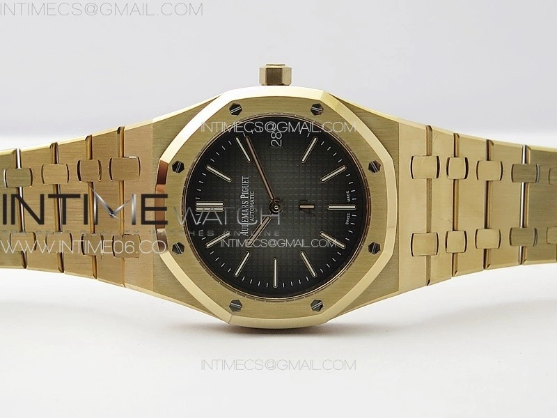 Royal Oak 39mm 16202 50th RG ZF 1:1 Best Edition Gray Textured Dial on SS Bracelet A7121
