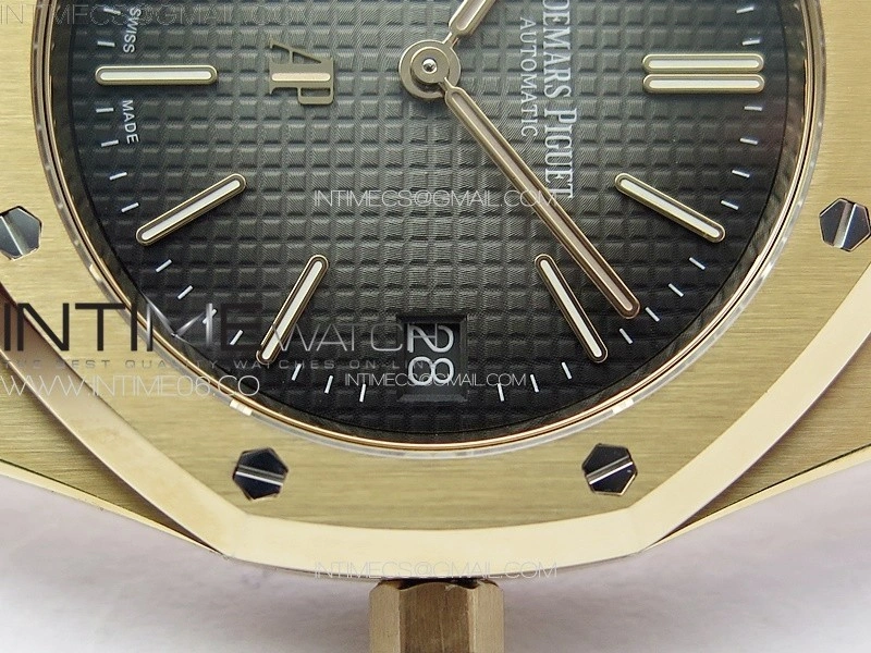 Royal Oak 39mm 16202 50th RG ZF 1:1 Best Edition Gray Textured Dial on SS Bracelet A7121