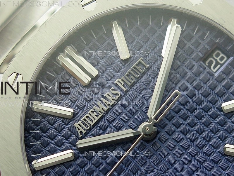Royal Oak 41mm 15510 50th SS ZF 1:1 Best Edition Blue Textured Dial on SS Bracelet A4302