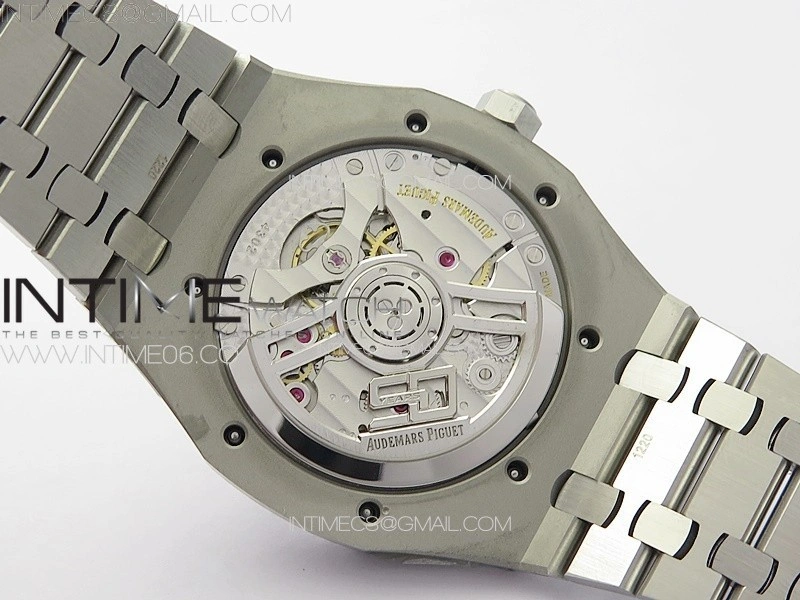 Royal Oak 41mm 15510 50th SS ZF 1:1 Best Edition Blue Textured Dial on SS Bracelet A4302