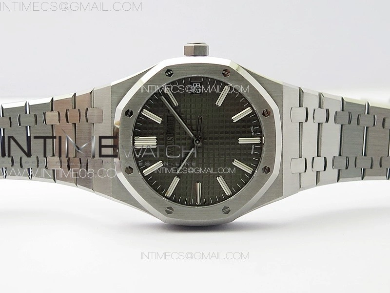 Royal Oak 41mm 15510 50th SS ZF 1:1 Best Edition Gray Textured Dial on SS Bracelet A4302