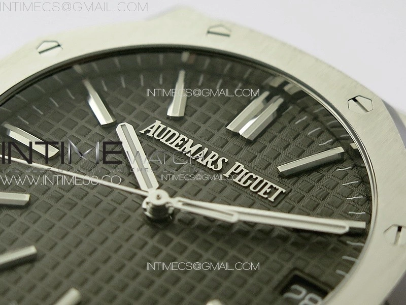 Royal Oak 41mm 15510 50th SS ZF 1:1 Best Edition Gray Textured Dial on SS Bracelet A4302