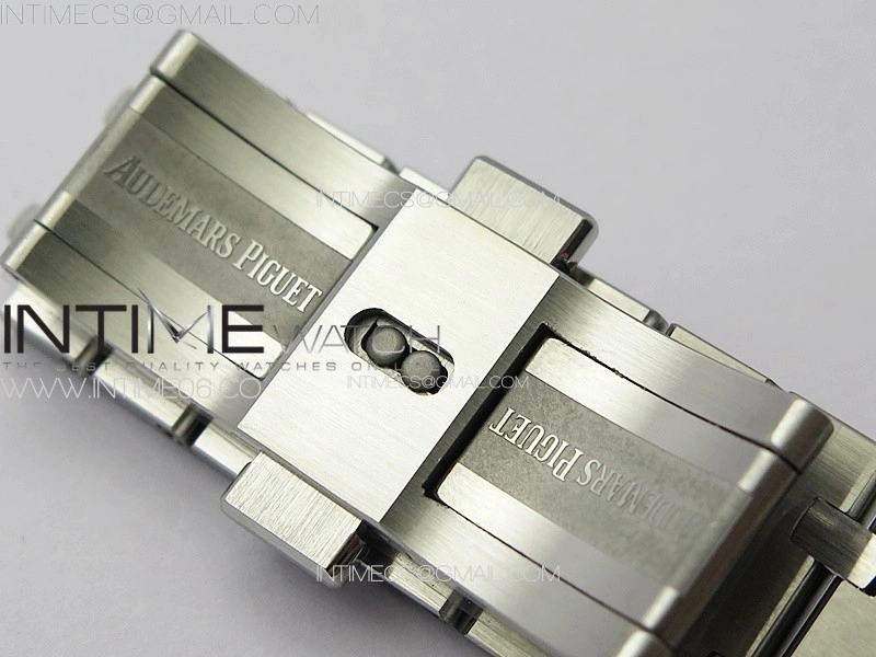 Royal Oak 41mm 15510 50th SS ZF 1:1 Best Edition Gray Textured Dial on SS Bracelet A4302