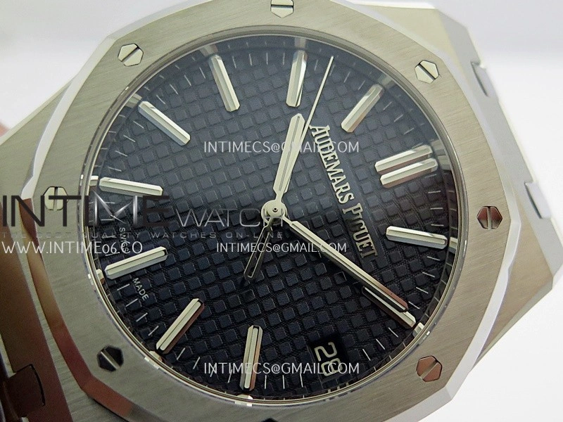 Royal Oak 41mm 15510 SS DDF 1:1 Best Edition Blue Dial On SS Bracelet DD4302 Super Clone