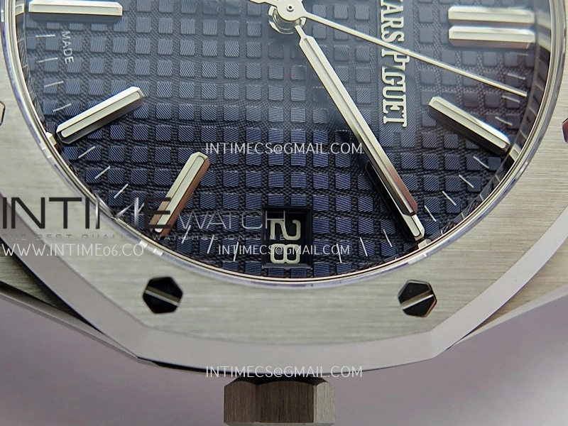 Royal Oak 41mm 15510 SS DDF 1:1 Best Edition Blue Dial On SS Bracelet DD4302 Super Clone