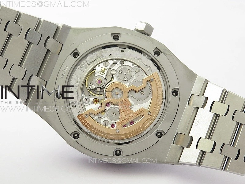 Royal Oak 41mm Complicated 26574 SS APSF1:1 Best Edition Black Dial on SS Bracelet A5134