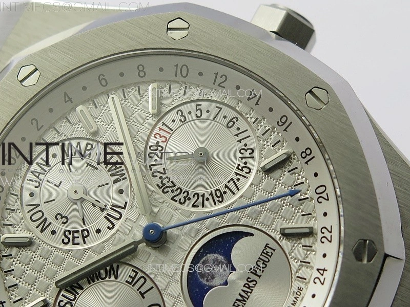 Royal Oak 41mm Complicated 26574 SS APSF1:1 Best Edition White Dial on SS Bracelet A5134