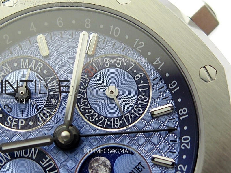 Royal Oak 41mm Complicated 26574 SS BBS Best Edition Ice Blue Dial on SS Bracelet A5134